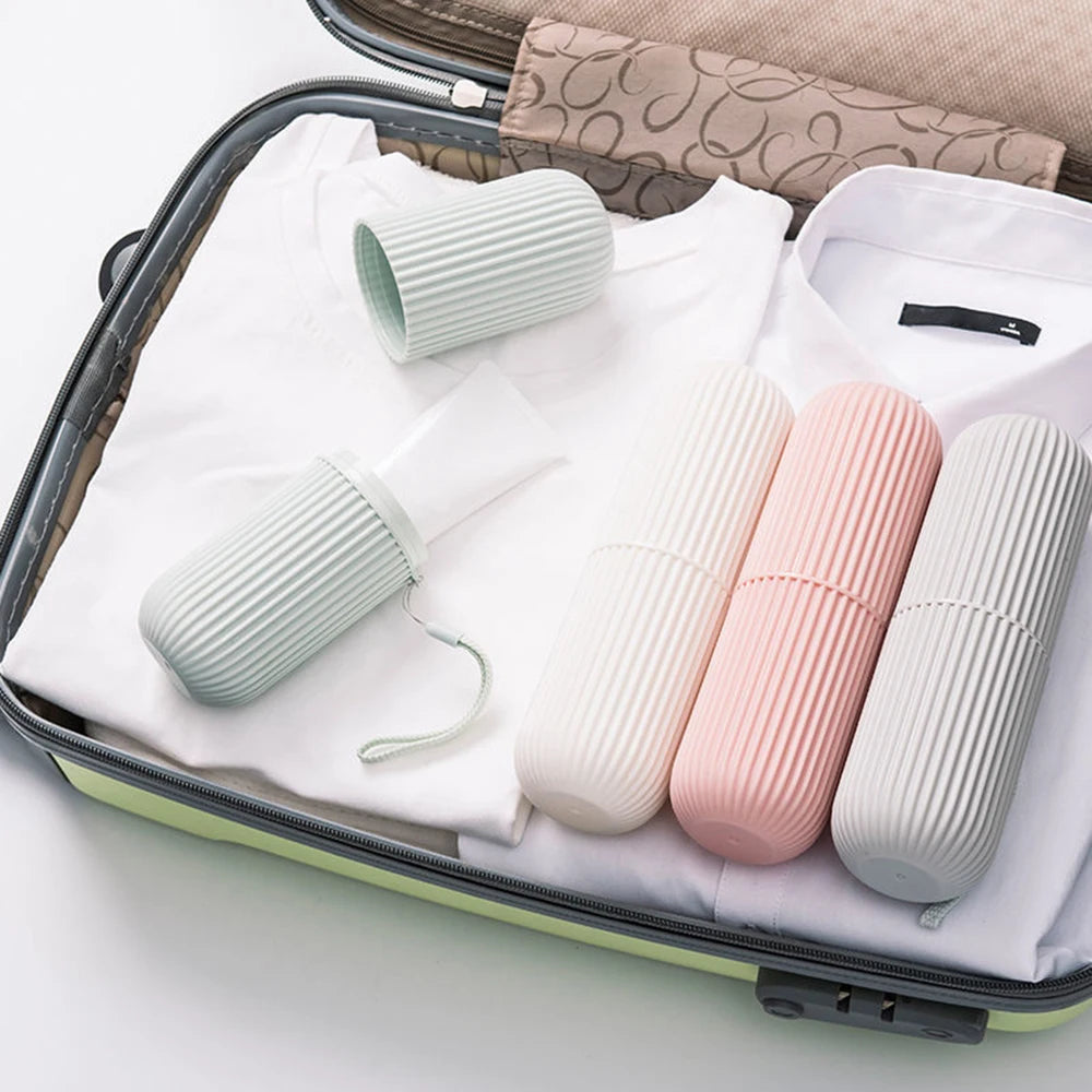 Portable Travel Toothbrush & Toiletry Set