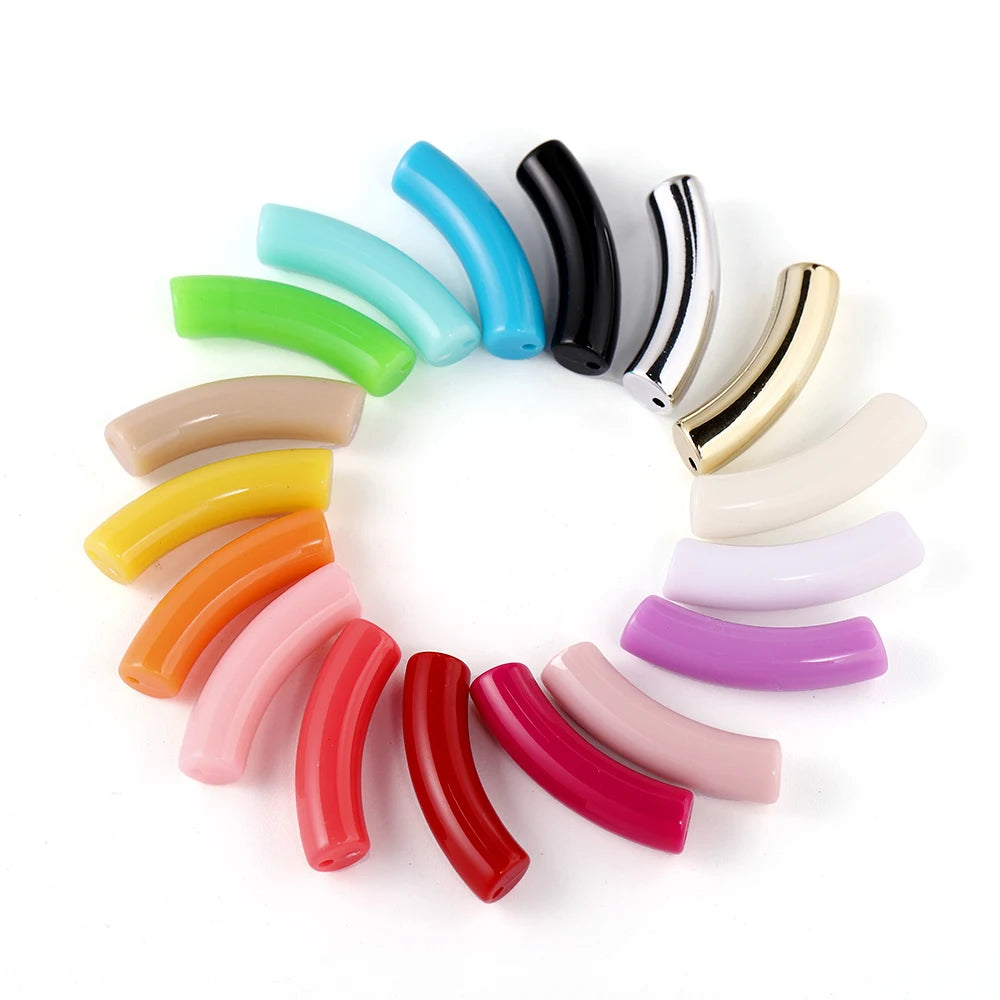 Acrylic Crimp Beads & End Caps