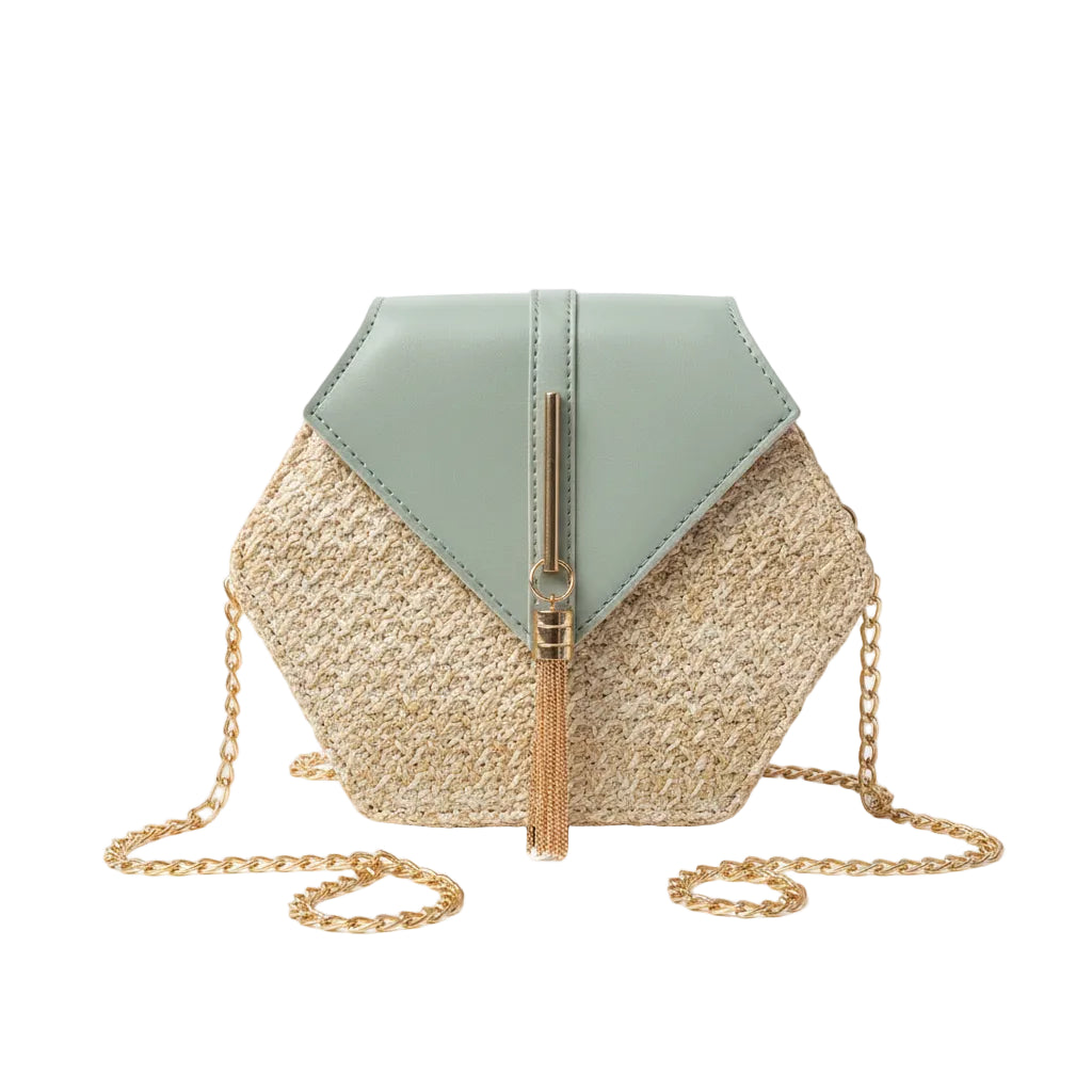Rattan Woven Bohemian Shoulder Bag
