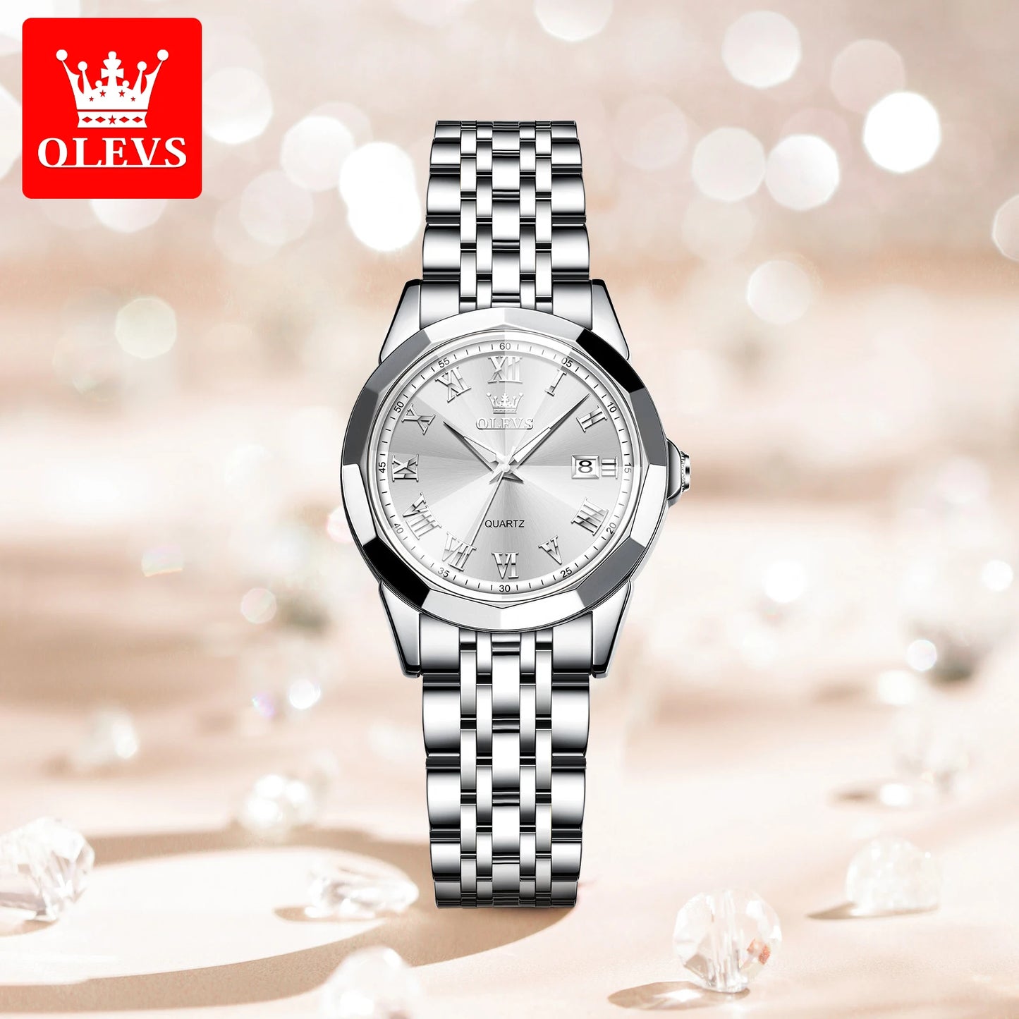 OLEVS Casual Steel Ladies Watch