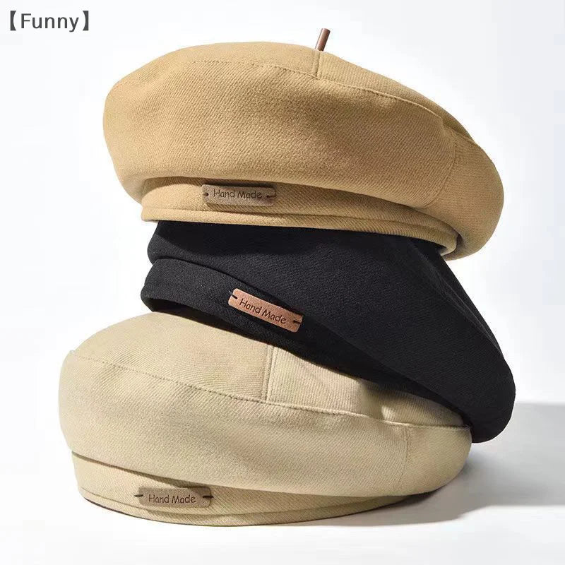 Unisex Wool Beret British Style Painter Hat
