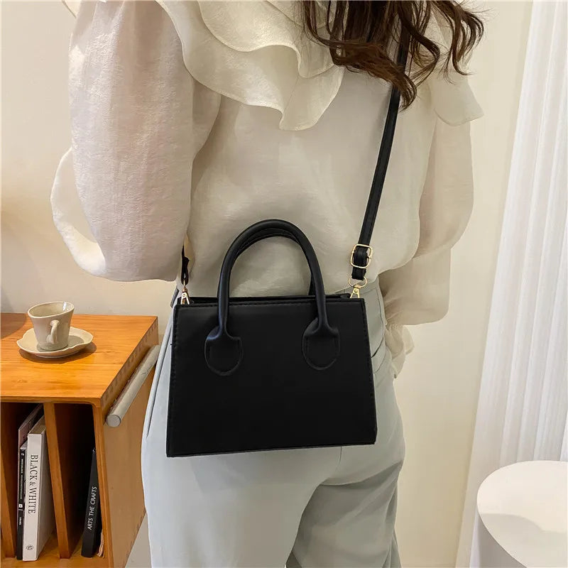 Retro Dual Handle Crossbody Bag