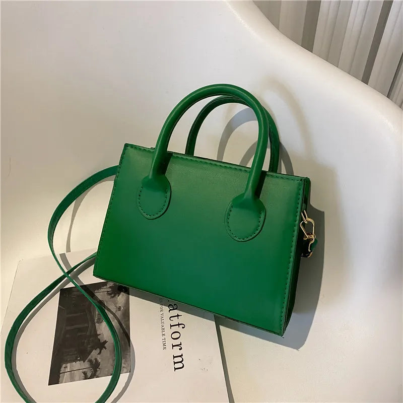 Retro Dual Handle Crossbody Bag