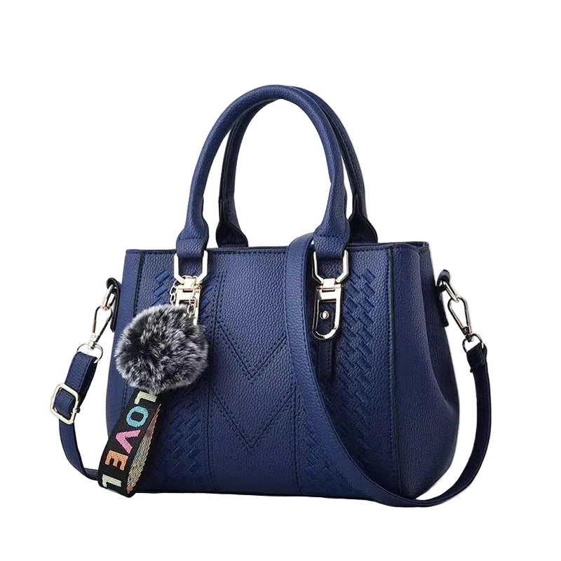 Embroidery Leather Messenger Bag