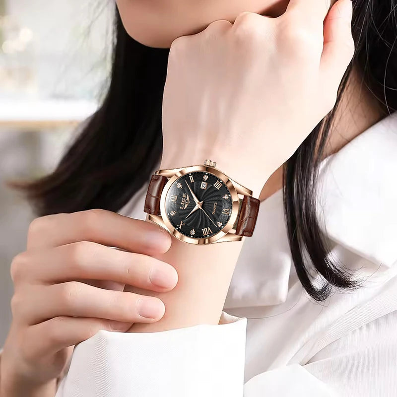 LIGE Women's Waterproof Sport Quartz Watch