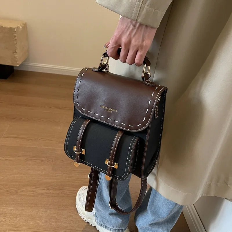 Leather Tassel Backpack