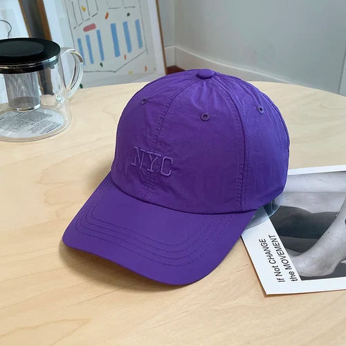 Embroidered Quick-Dry Women Cap