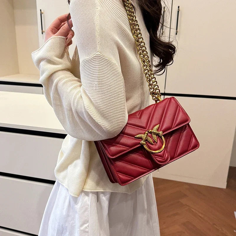 Leather Shoulder Bag Elegant