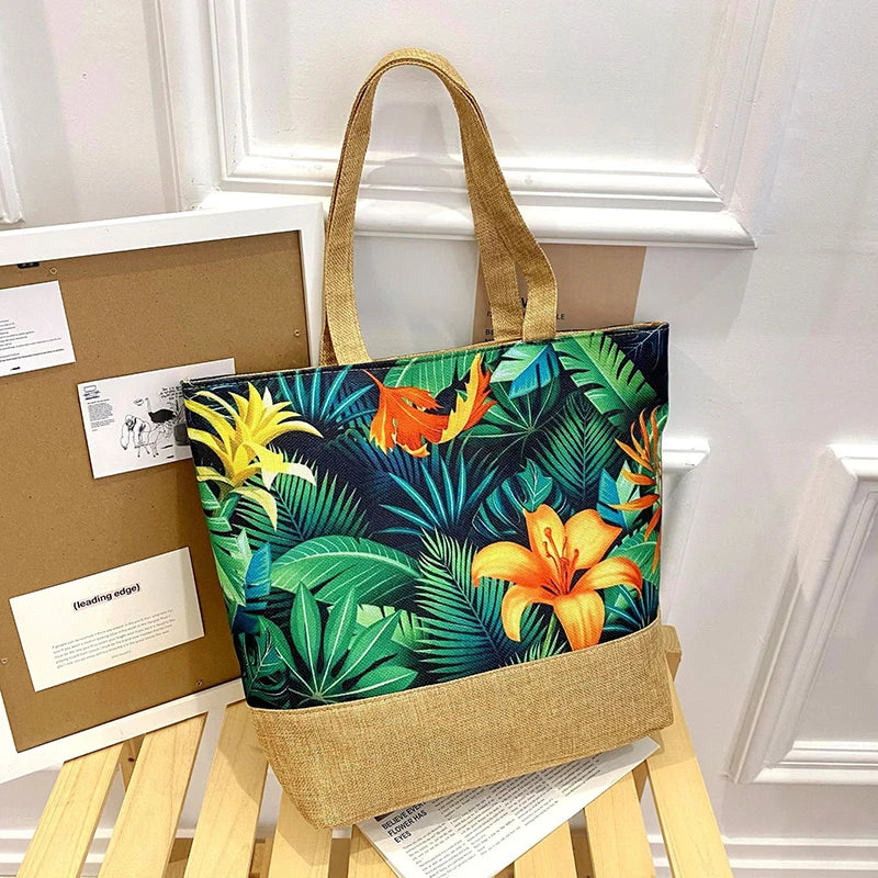 Floral Large Tote Shoulder Bag