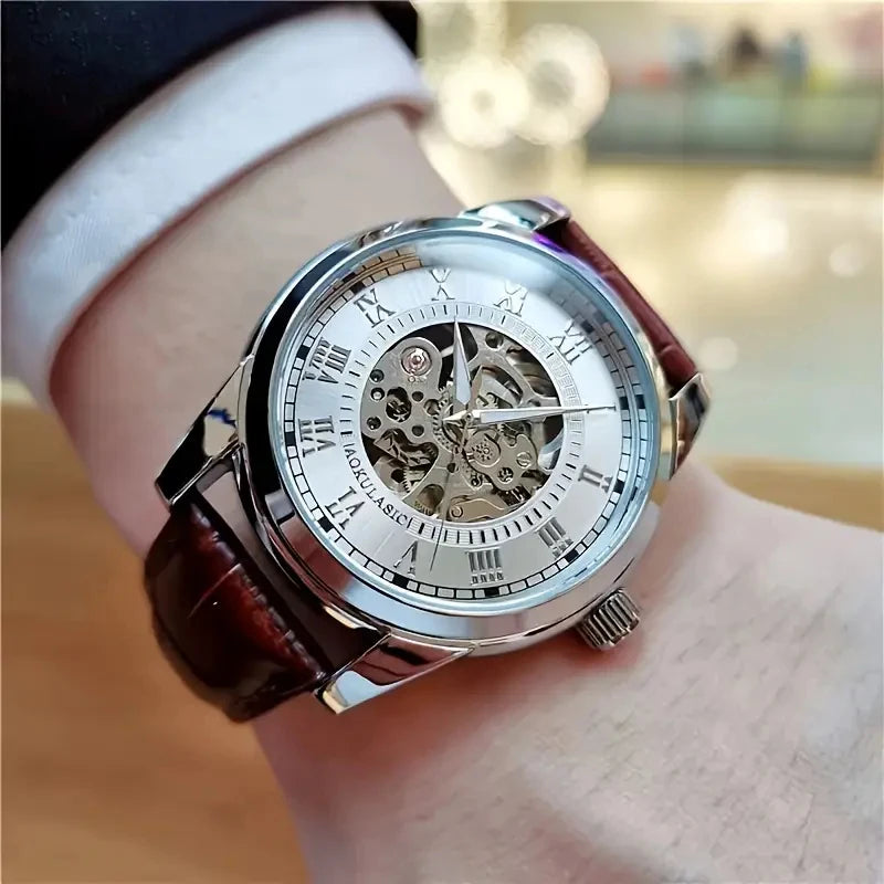 Men's Skeleton Automatic Mechanical Watch