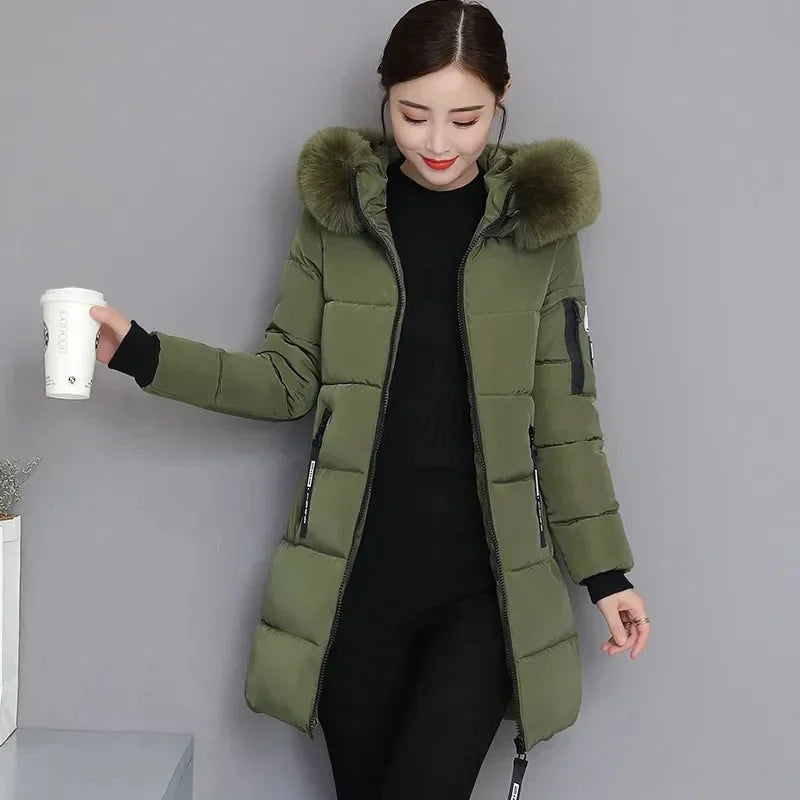Long Hooded Women Parka