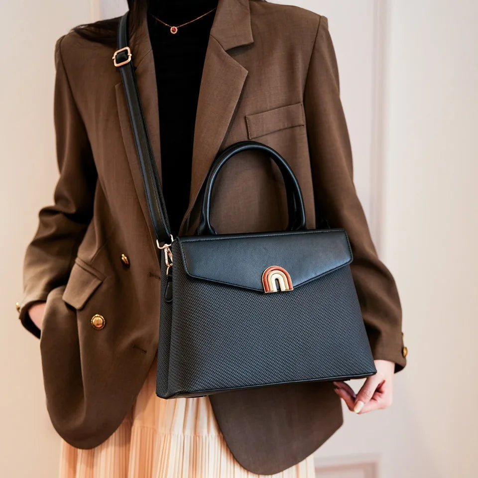 Elegant PU Leather Tote Bag