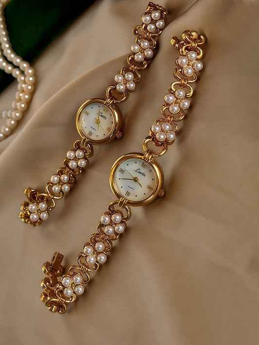 Pearl Mother-of-Pearl Quartz Watch