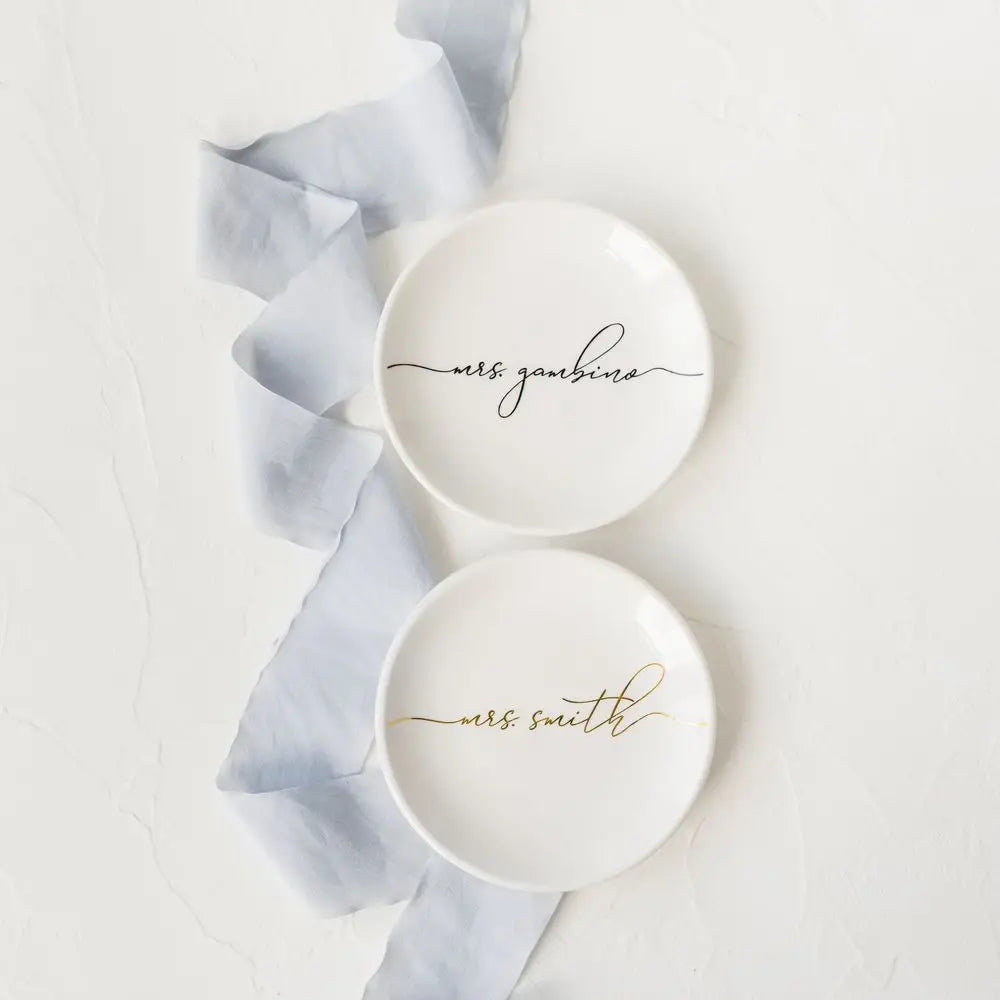 Ceramic Ring Jewelry Tray Wedding Gift