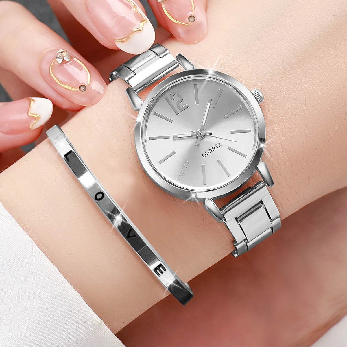Love Bracelet 2-Piece Watch Set