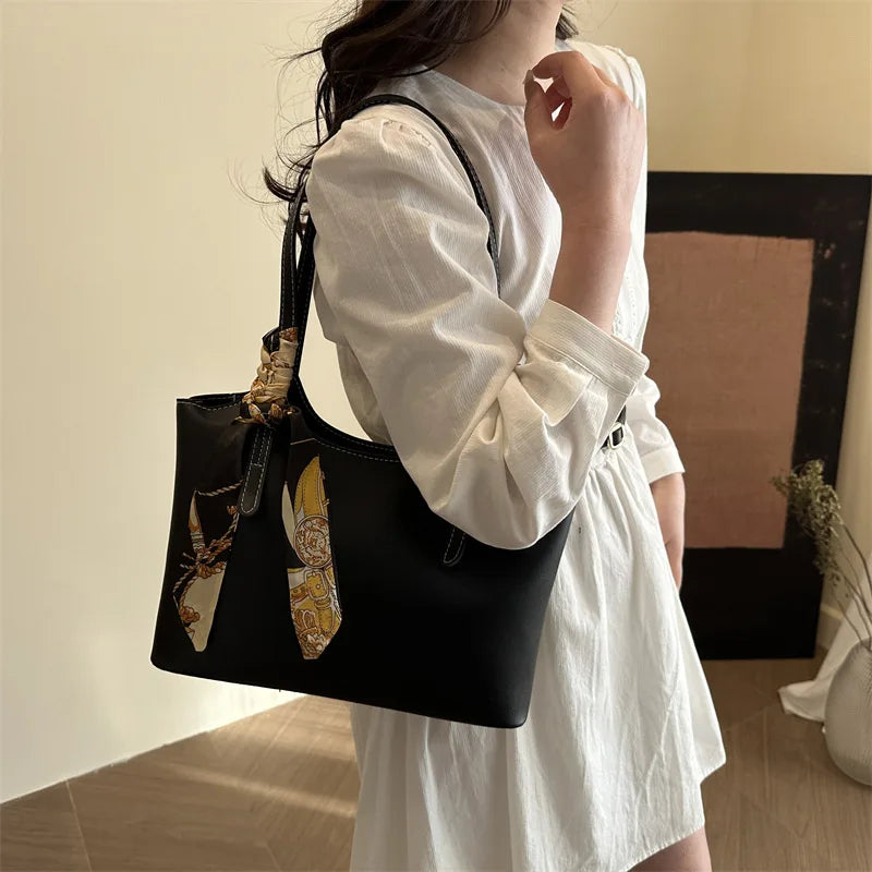Retro Large Casual Tote Bag