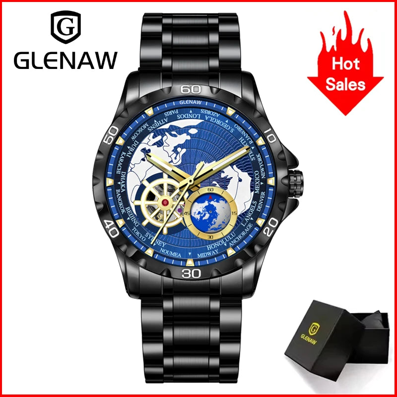 GLENAW Earth Mechanical Watch