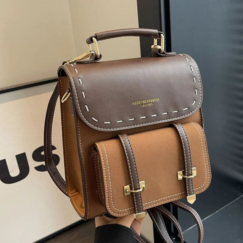 Leather Tassel Backpack
