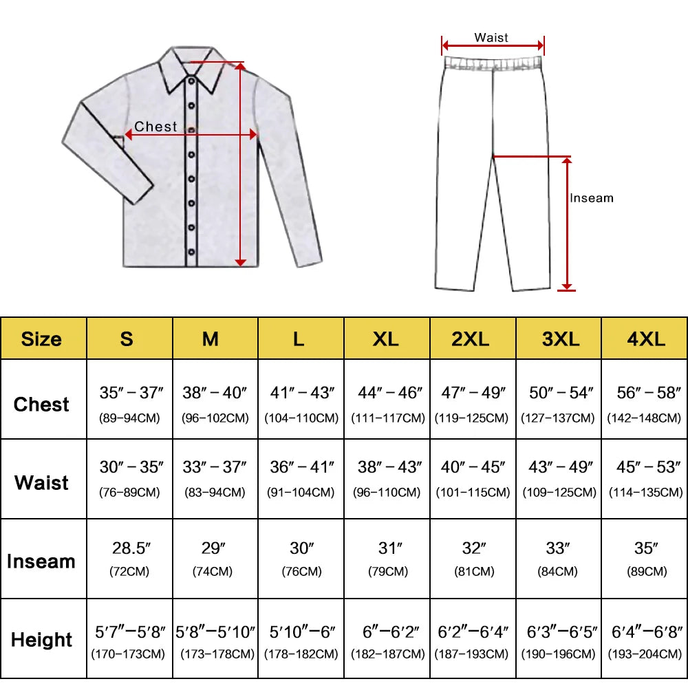 Men's Silk Satin Pajama Set Gift